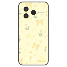 Fekete szilikon tok az alábbi mobiltelefonokra Xiaomi Poco F7 Pro 5G - Honey Blossom