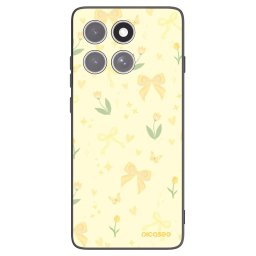 Fekete szilikon tok az alábbi mobiltelefonokra Motorola Edge 60 Pro - Honey Blossom