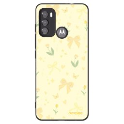 Fekete szilikon tok az alábbi mobiltelefonokra Motorola Edge 60 5G - Honey Blossom