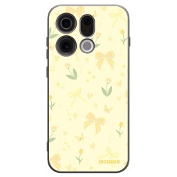 Fekete szilikon tok az alábbi mobiltelefonokra OPPO Find X9 - Honey Blossom