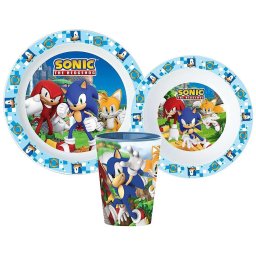 Étkészlet 260 ml pohárral micro műanyag szett, Sonic