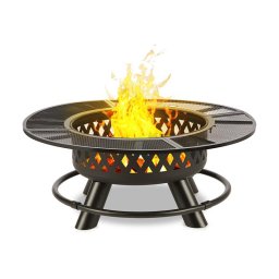 Blumfeldt Rosario, 3 az 1-ben tűzrakóhely, Ø 120 cm, 70 cm grill, asztallap, acél (GQ15-Rosario)