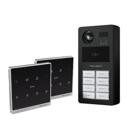 Techson TCTIS400_2db+TCTDS202 Többlakásos Video IP kaputelefon szett