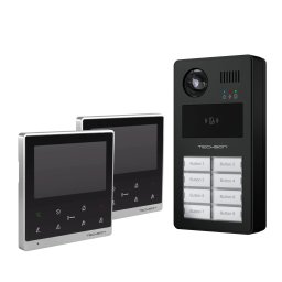 Techson TCTIS404_2db+TCTDS202 Többlakásos Video IP kaputelefon szett