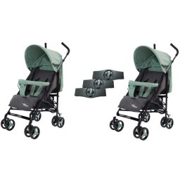 Mama Kiddies(R) Vento sport ikerbabakocsi zöld/szürke színben + Ajándék esővédők