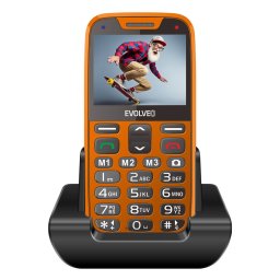 Evolveo EasyPhone XR (EP601) nyomógombos mobiltelefon, narancssárga