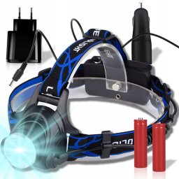 Extra erős SWAT CREE XML 6 fejlámpa, + 2 db 18650 akksival, zoom funkcióval, 2 db töltővel