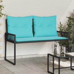 vidaXL Kerti pad 2 -Seater 4 db 110 x 59 x 82 cm polirattan
