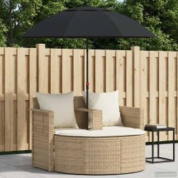 vidaXL Kerti kanapé 8 db polirattan Beige és Krémszínű