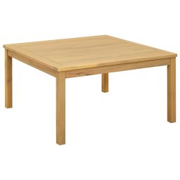 vidaXL Dohányzóasztal Világos akác 85 x 85 x 45 cm Tömör Akácfa