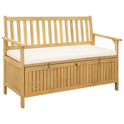 vidaXL Tárolópad 2 -Seater 120 x 63 x 84 cm Négyszögletes
