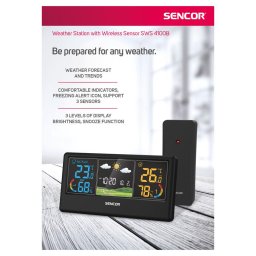 SWS 4100 B SENCOR IDŐJÁRÁS-ÁLLOMÁS
