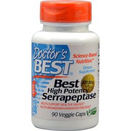 Doctor's Best Szerrapeptáz enzim, 120 000 egység, 90db