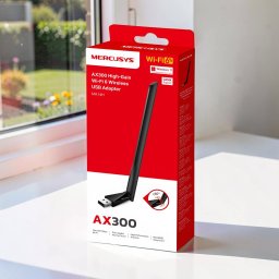 Modern Wi-Fi 6 Mercusys MA14H AX300 nagy sebességű vezeték nélküli USB adapter