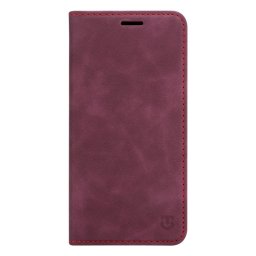 Tactical Xproof Samsung Galaxy A37 flip/oldalra nyíló tok, bordó