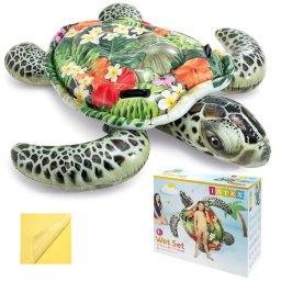 INTEX 57555NP felfújható teknős matrac, 191x170 cm, 80 kg teherbírás