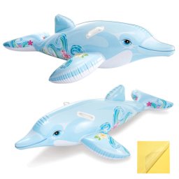 Intex delfin felfújható matrac, 175x66 cm, 2 fogantyúval - Vízparti élmény