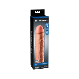Pipedream - X-TENSION Perfect 2 - élethű péniszköpeny (20,3 cm, testszínű)