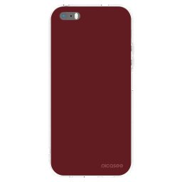 Átlátszó szilikon tok az alábbi mobiltelefonokra Apple iPhone 5/5S/SE - Red Bliss