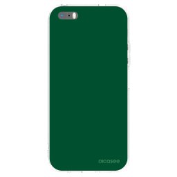 Átlátszó szilikon tok az alábbi mobiltelefonokra Apple iPhone 5/5S/SE - Green Gleam