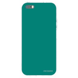Átlátszó szilikon tok az alábbi mobiltelefonokra Apple iPhone 5/5S/SE - Emerald Mist