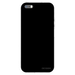 Átlátszó szilikon tok az alábbi mobiltelefonokra Apple iPhone 5/5S/SE - Black Bliss