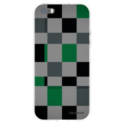 Átlátszó szilikon tok az alábbi mobiltelefonokra Apple iPhone 5/5S/SE - Block Grid