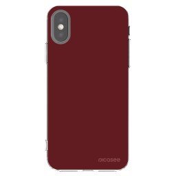 Átlátszó szilikon tok az alábbi mobiltelefonokra Apple iPhone X/XS - Red Bliss