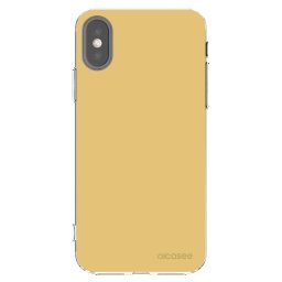 Átlátszó szilikon tok az alábbi mobiltelefonokra Apple iPhone X/XS - Canary Crystal