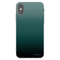 Átlátszó szilikon tok az alábbi mobiltelefonokra Apple iPhone X/XS - Verdant Fade