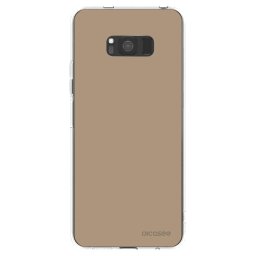 Átlátszó szilikon tok az alábbi mobiltelefonokra Samsung Galaxy S8 G950F - Soft Sand