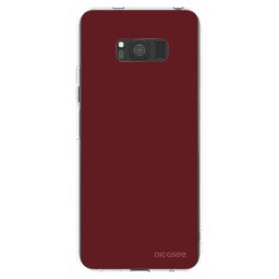 Átlátszó szilikon tok az alábbi mobiltelefonokra Samsung Galaxy S8 G950F - Red Bliss