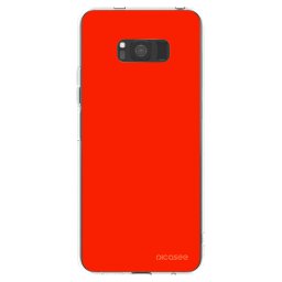 Átlátszó szilikon tok az alábbi mobiltelefonokra Samsung Galaxy S8 G950F - Maranello Red