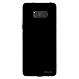 Átlátszó szilikon tok az alábbi mobiltelefonokra Samsung Galaxy S8 G950F - Black Bliss