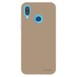 Átlátszó szilikon tok az alábbi mobiltelefonokra Huawei P20 Lite - Soft Sand