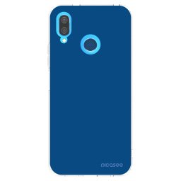 Átlátszó szilikon tok az alábbi mobiltelefonokra Huawei P20 Lite - Navy Blue