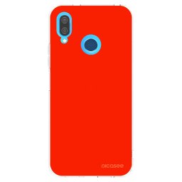 Átlátszó szilikon tok az alábbi mobiltelefonokra Huawei P20 Lite - Maranello Red