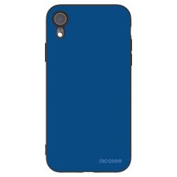 Fekete szilikon tok az alábbi mobiltelefonokra Apple iPhone XR - Navy Blue