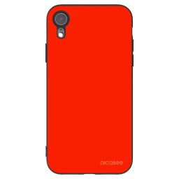 Fekete szilikon tok az alábbi mobiltelefonokra Apple iPhone XR - Maranello Red