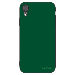 Fekete szilikon tok az alábbi mobiltelefonokra Apple iPhone XR - Green Gleam