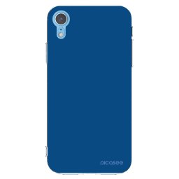Átlátszó szilikon tok az alábbi mobiltelefonokra Apple iPhone XR - Navy Blue