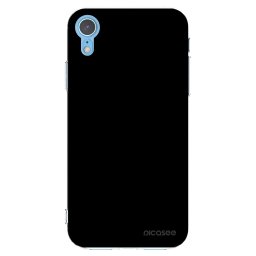 Átlátszó szilikon tok az alábbi mobiltelefonokra Apple iPhone XR - Black Bliss