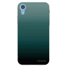 Átlátszó szilikon tok az alábbi mobiltelefonokra Apple iPhone XR - Verdant Fade