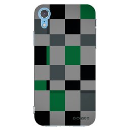 Átlátszó szilikon tok az alábbi mobiltelefonokra Apple iPhone XR - Block Grid