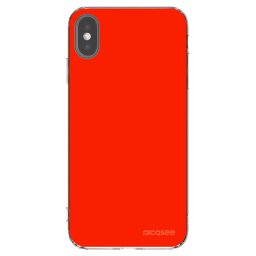 Átlátszó szilikon tok az alábbi mobiltelefonokra Apple iPhone XS Max - Maranello Red