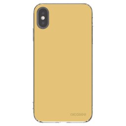 Átlátszó szilikon tok az alábbi mobiltelefonokra Apple iPhone XS Max - Canary Crystal