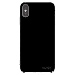 Átlátszó szilikon tok az alábbi mobiltelefonokra Apple iPhone XS Max - Black Bliss
