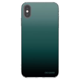 Átlátszó szilikon tok az alábbi mobiltelefonokra Apple iPhone XS Max - Verdant Fade