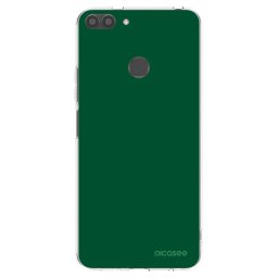 Átlátszó szilikon tok az alábbi mobiltelefonokra Huawei P Smart - Green Gleam