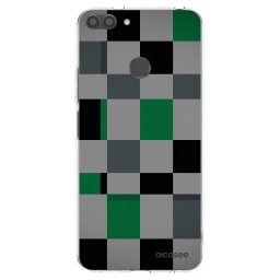 Átlátszó szilikon tok az alábbi mobiltelefonokra Huawei P Smart - Block Grid